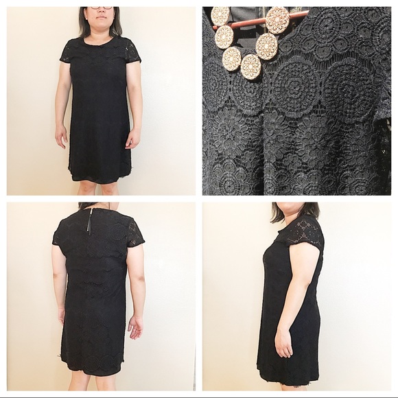 ❌DONATED❌ Laundry | Black Lace Shift Dress - Picture 4 of 5